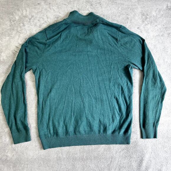 Fat Face Forest Green Quarter Zip Sweater Men’s Size L - Picture 7 of 9